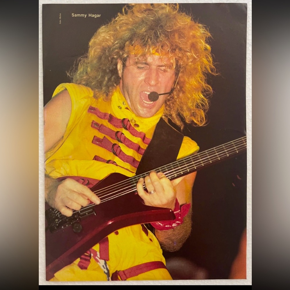 Vintage Sammy Hagar pinup